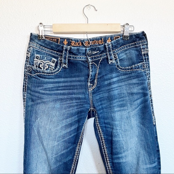 Rock Revival- Ashlyn Easy Boot Cut Jeans Size 27 - Picture 6 of 8